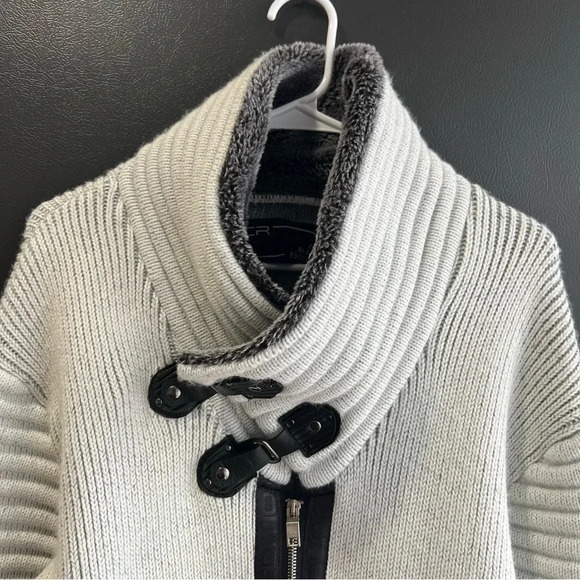 LCR Black Edition Men’s Sweater Climax Smokey Grey Size Medium - Picture 3 of 15